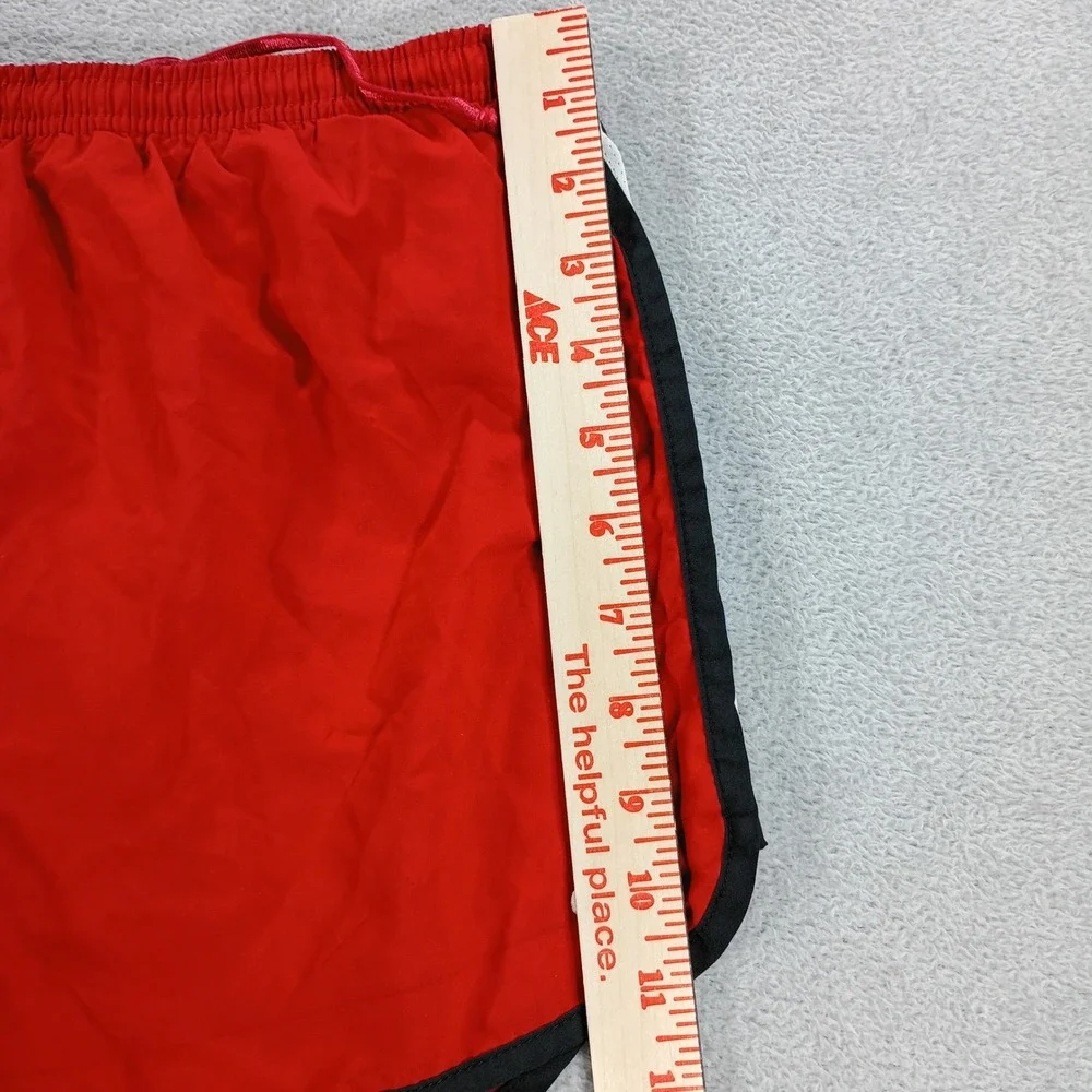 Nike Mens Fit Dry Running Shorts Red Large Built-in Liner Drawstring